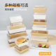 Disposable lunch take-out packing box pet transparent cover sushi dessert packaging box light food Kraft paper snack box