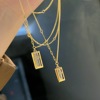 Water Pui gold Riches BRIC Pendant solid 5G gold Necklace Sufficient gold Nested chain Gold bullion Gifts