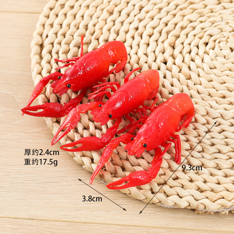 仿真青蟹螃蟹仿真大闸蟹海鲜创意仿真小龙虾食品模型食玩搞怪道具|undefined