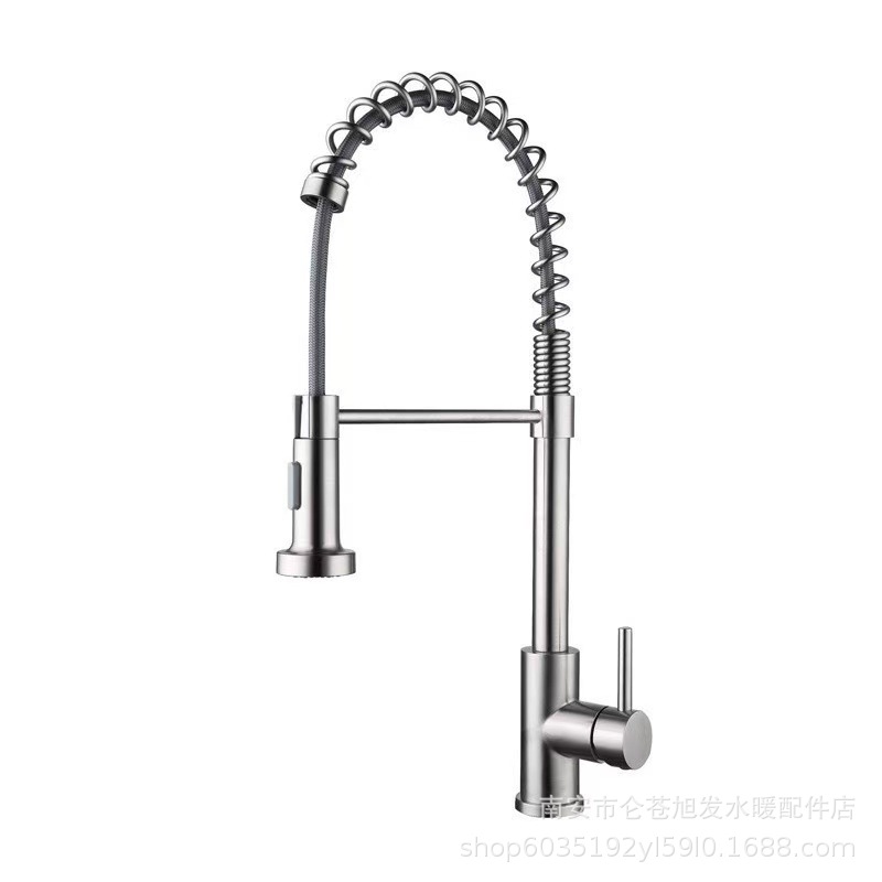 acero inoxidable spr cocina tipo dibujo retráctil giratorio frío y caliente lavabo de verduras lavabo