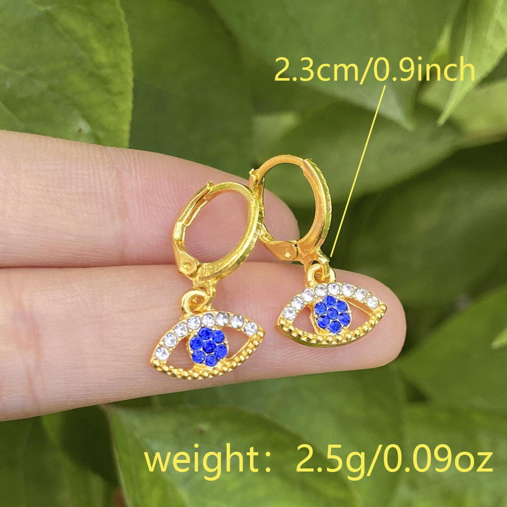 Wholesale Jewelry Geometric Eyes Statue Maple Leaf Pendant Earrings Nihaojewelry display picture 11