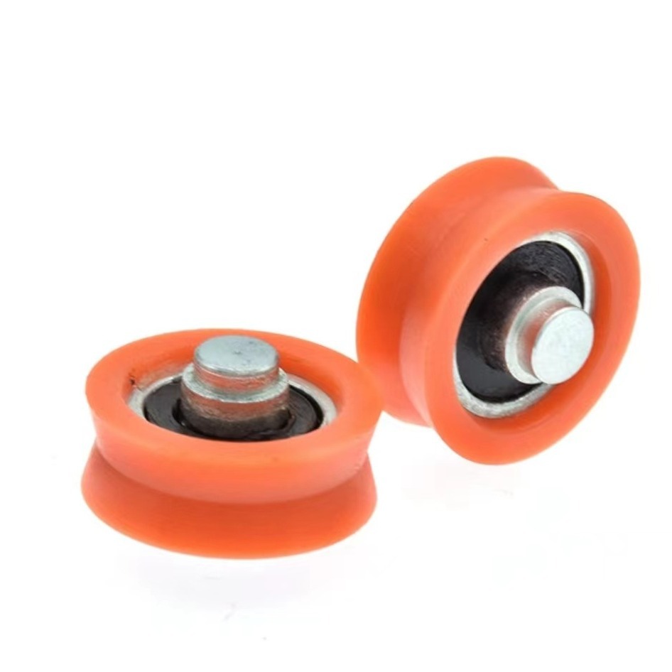 断桥625门窗滑轮实心柱轴承滑轮V型滚轮橱柜不锈钢5*22*9.5mm