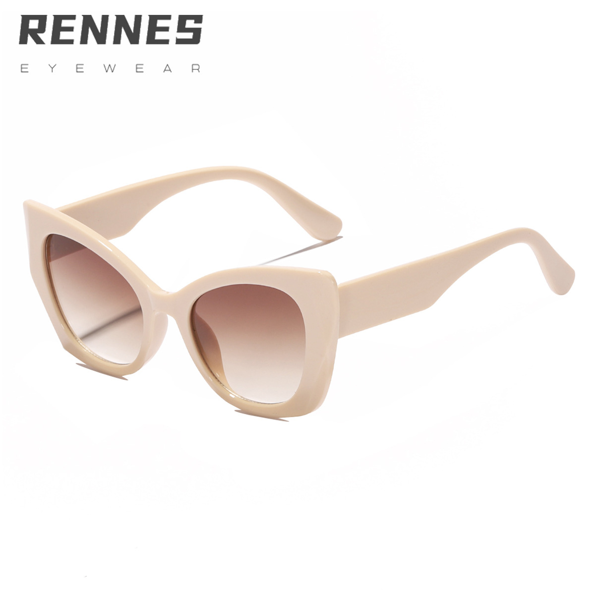 2022 Nuevo Marco grande gafas de sol de las mujeres de moda europea y americana personalizada CAT EYE gafas de sol ins estilo transfronterizo nuevas ventas directas de la fábrica