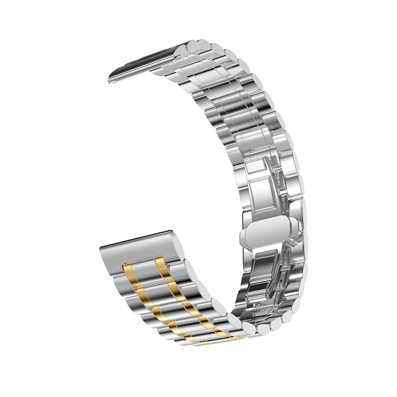 Five steel belts-silver gold