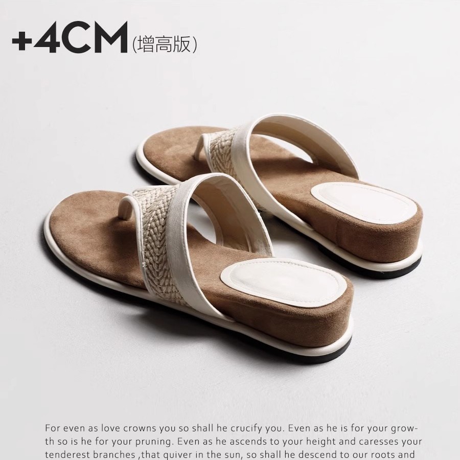Exclusive flip flops wedge heel