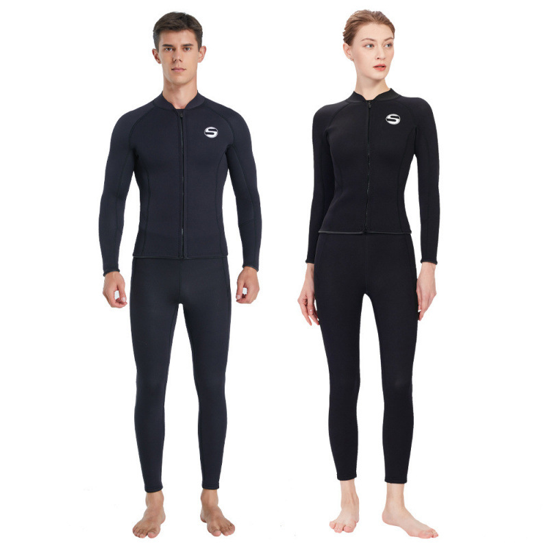 New 3mm Wetsuit for Men and Women, Split Wetsuit, Surfing Suit, Cold-Proof and Warm Snorkeling Winter Swimsuit