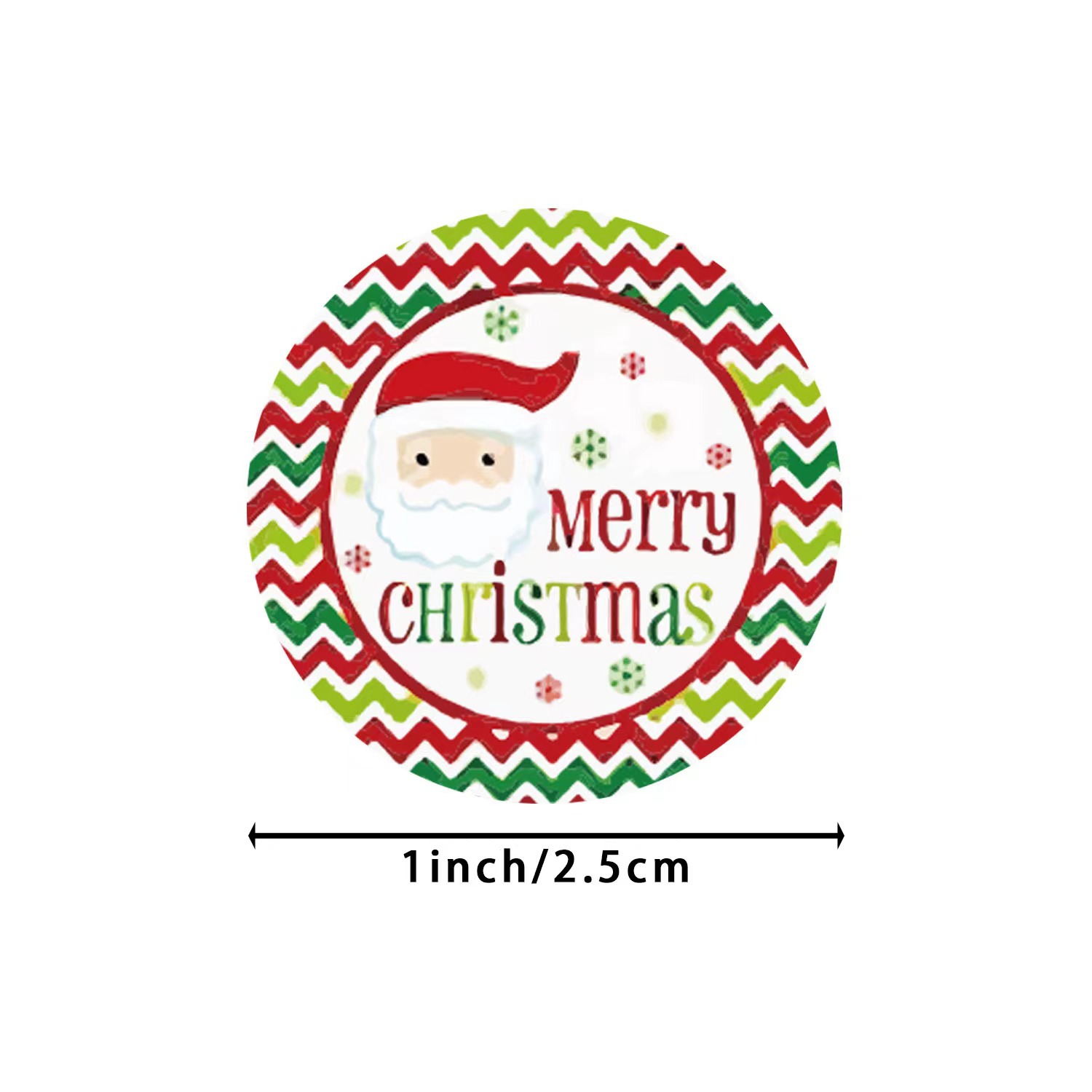 Cute Style Christmas Cute Santa Claus Letter Elk Copper Plate Sticker Festival Gift Stickers