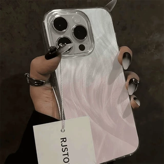 羽纱粉适用苹果15/iPhone13羽纱壳12pro高级/11puls/简约/11
