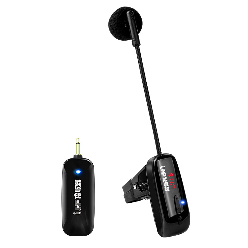 Nuevo instrumento musical: saxofón con micrófono inalámbrico para radio y actuaciones al aire libre, ideal para escenario y pickup.