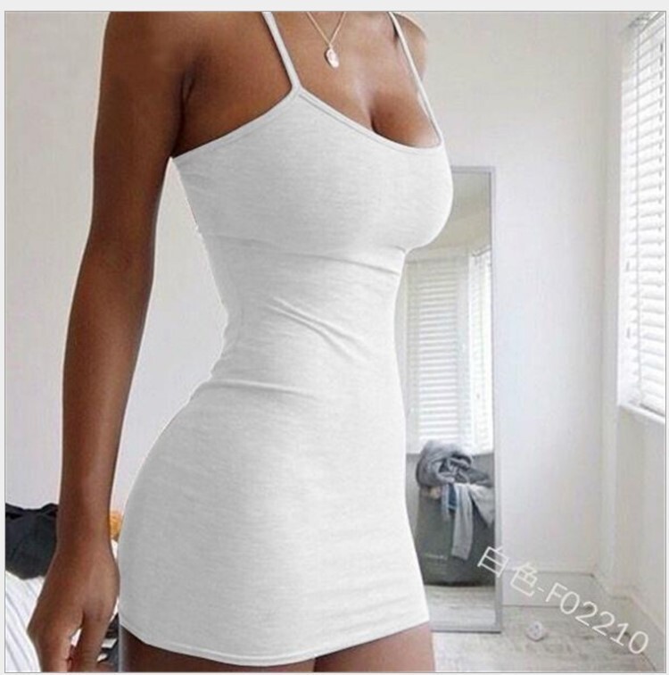 Foreign Trade Spring and Summer Women's Tight-Fit dress European and American Nightclub Hip Skirt Sexy Slip Skirt Outdoor Beach dress