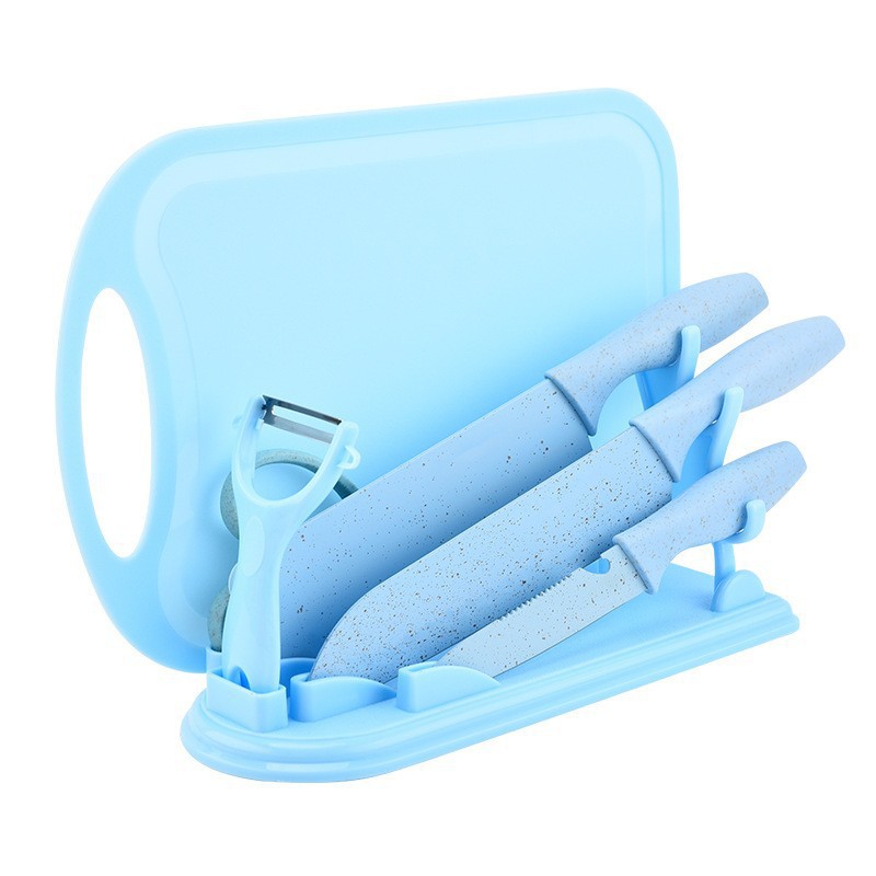 Fábrica al por mayor cuchillo de paja con cuchillo de mesa de cocina cuchillo de cocina caja