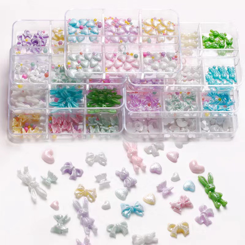 Mermaid Hermione color mezclado in viento material de manicure taladro accesorios de uñas accesorios de joyería de manicure al por mayor