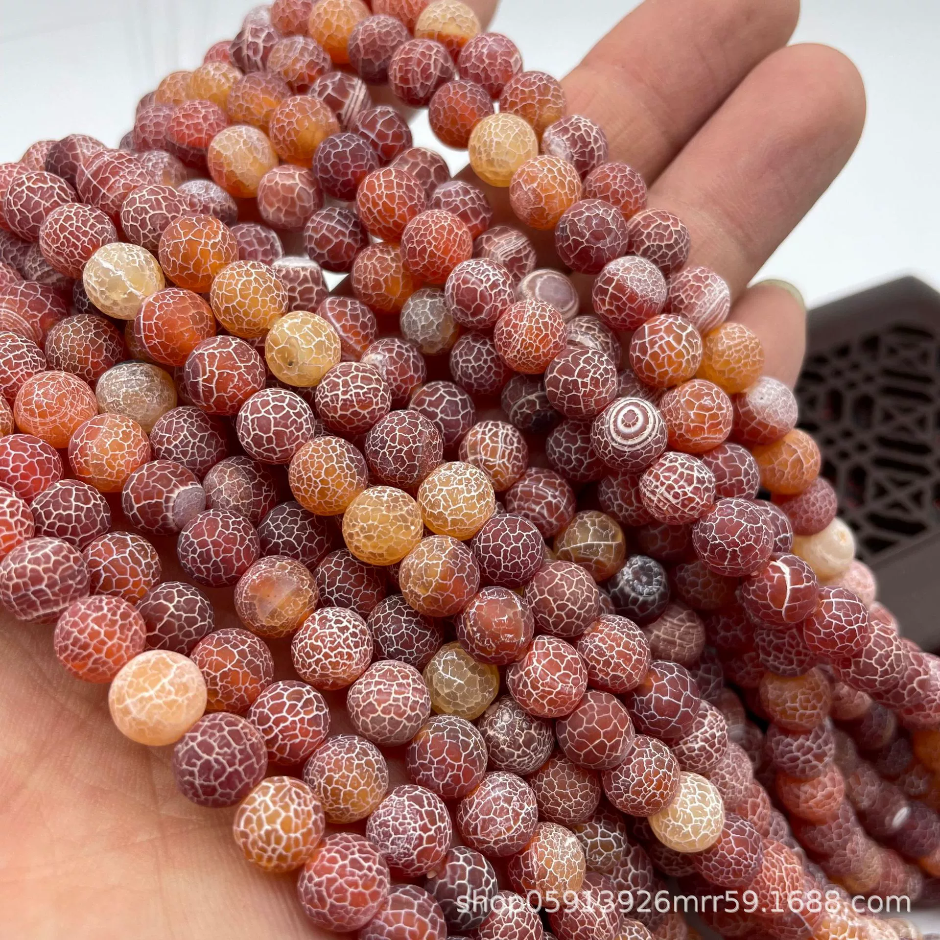 Organic agate matte accessory, accessories, round beads, DIY