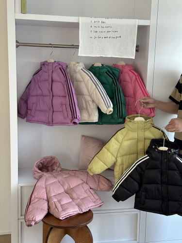 Korean Version Children's Thick Cotton Padded Coat Autumn/Winter Casual Cotton Jacket Outerwear for Boys and Girls, Down Padded Coat, Cross-Border Trade Children's Clothing