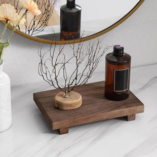 Cross-Border Solid Wood Ornaments Base Small Bench Succulent Decorative Flower Pot Multi-Functional Home Insulation Mat Bathroom Tray