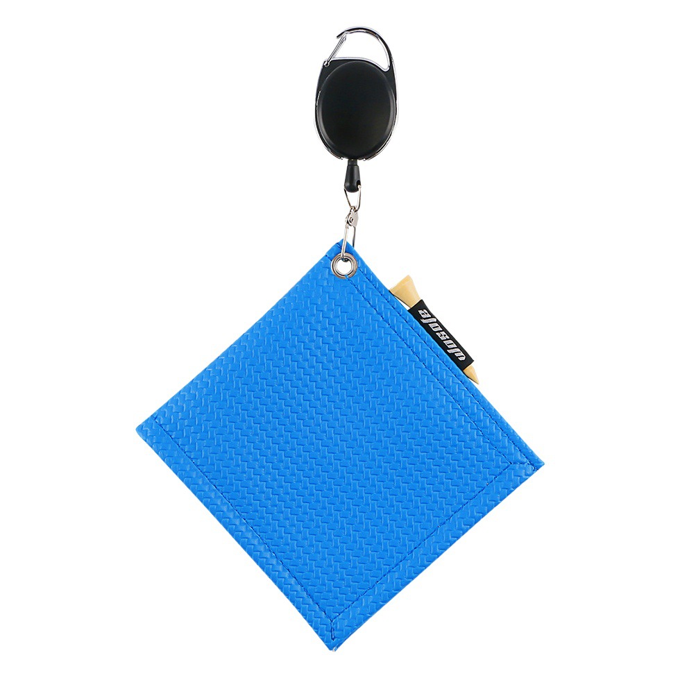 Nuevo Club de Golf pelota de limpieza paño Club fácil de tirar colgando hebilla toalla retráctil fácil de tirar cuerda de alto grado Pu de cinco colores