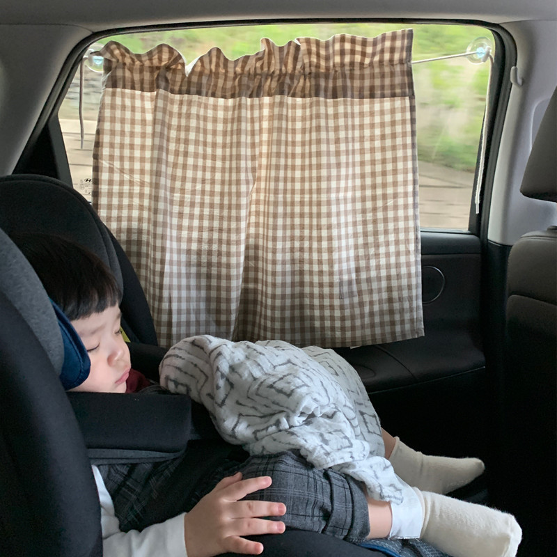 Korean ins style children's car sunscreen car curtains baby baby car light-blocking sunshade