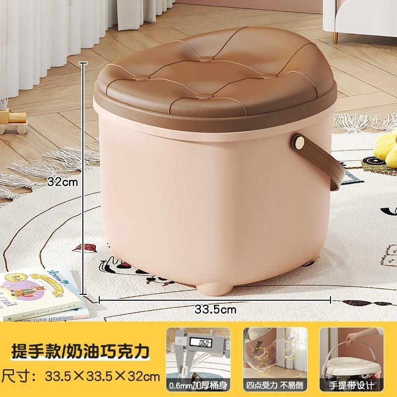 人形透明収納スツールリビングルーム寝室ぬいぐるみ人形収納アーティファクト子供用スツール収納スツール|undefined