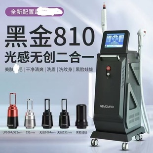 Black Gold 810 Photon Skin Rejuvenation and Hair Removal Two-In-One Multifunctional Eyebrow Washing and Tattoo Beauty Instrument for Beauty Salons