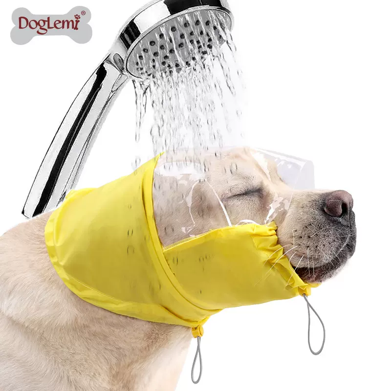 跨境狗防水浴帽狗游泳保护耳防水头套洗澡防进水头罩宠物护耳帽