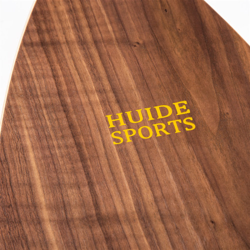 New North American Walnut Bark Fish-Shaped Balance Board Wooden Fitness Board Ski Yoga Training Balance Board Curved Board