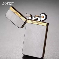 ゾロ超薄型zc5灯油ライター延長版610大容量大角度ヒンジ密着真鍮内胆