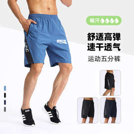 运动短裤男款夏季透气外穿男生中裤潮流宽松休闲五分裤子批发速干