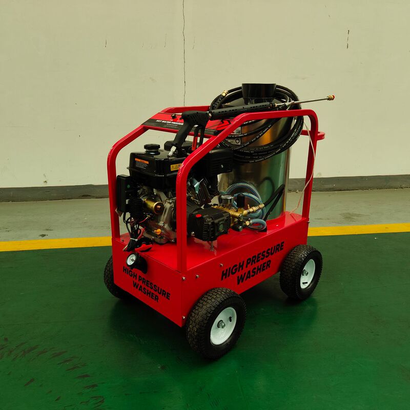 Hand-Push Wheeled High-Pressure Hot Water Cleaning Machine, Diesel-Powered High-Temperature Spray Washer, Construction Site Oil Stain Pipe Cleaning Machine Hand-Push Wheeled High-Pressure Hot Water Cleaning Machine, Diesel-Powered High-Temperature Spray Washer, Construction Site Oil Stain Pipe Cleaning Machine