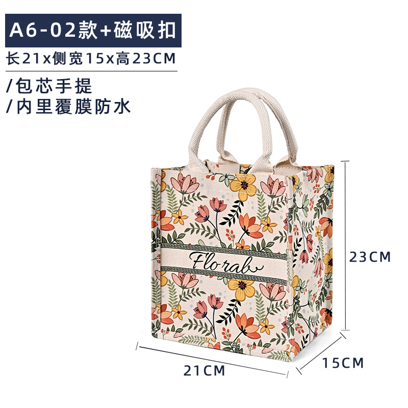 A6 - 02 + hebilla de succión magnética; tamaño; lona