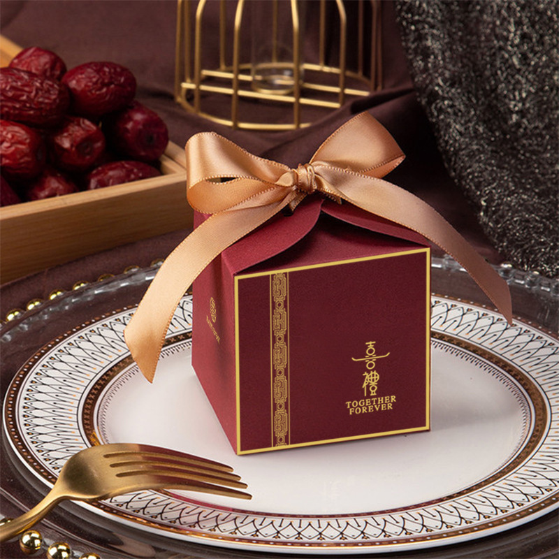 SKU-11-酒红喜礼_金丝带
