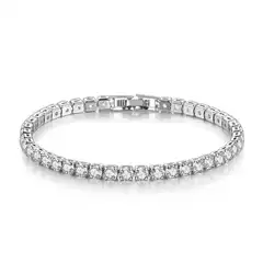 Trendy Live Stream Hot Sale Full Diamond 3A Zircon Bracelet for Women Simulated Moissanite Men's Star Style Jewelry