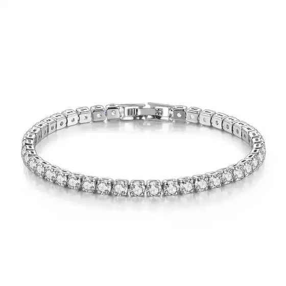 Trendy Live Stream Hot Sale Full Diamond 3A Zircon Bracelet for Women Simulated Moissanite Men's Star Style Jewelry