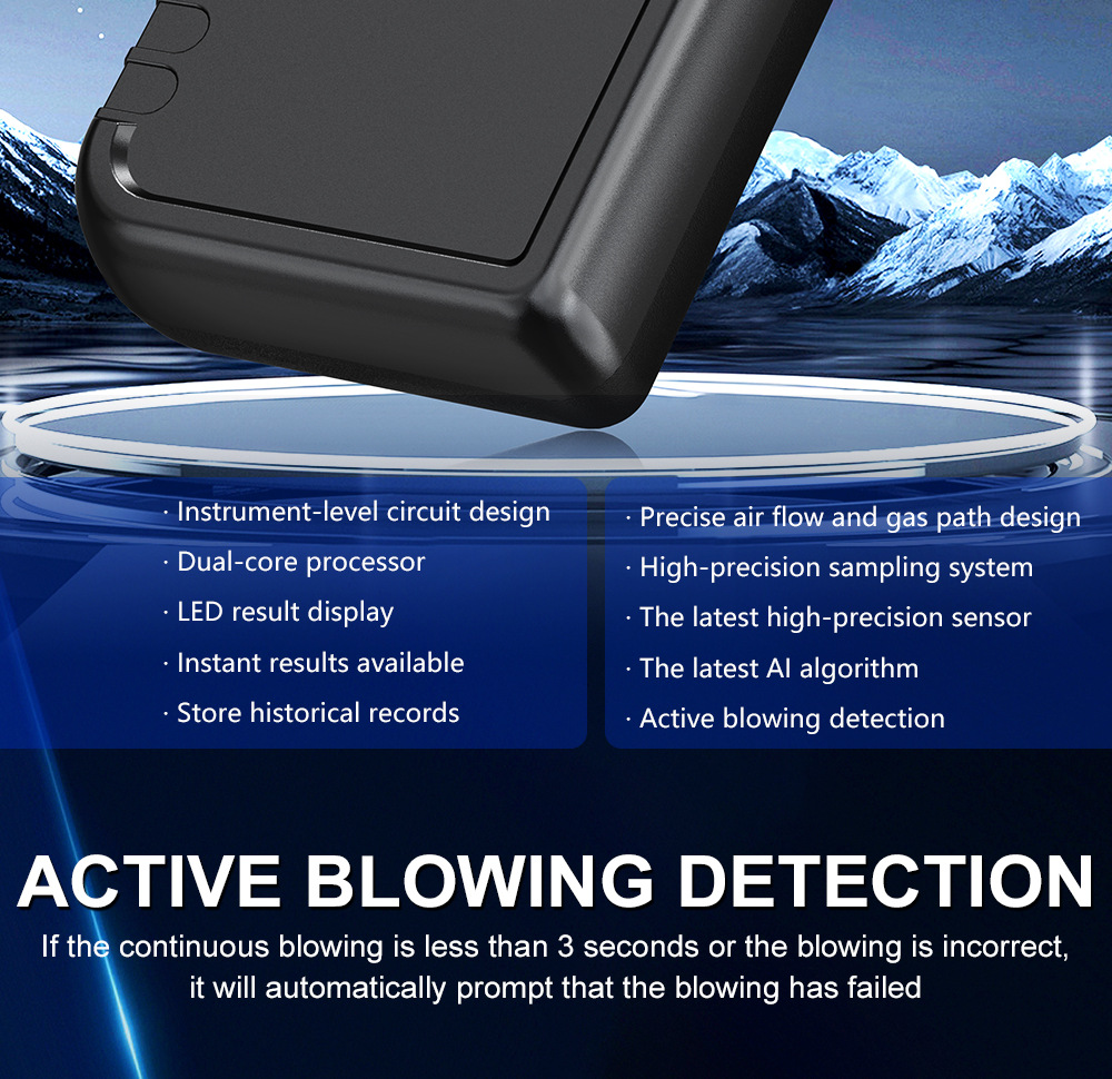 New Cross-Border Precision Alcohol Tester, Drunk Driving Detection Device, Breathalyzer for Drunk Driving Testing