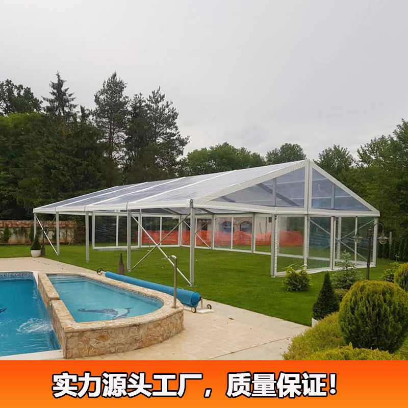 300-persona transparente boda evento carpa clara carpa fiesta carpa resistente al viento a prueba de lluvia fácil instalación
