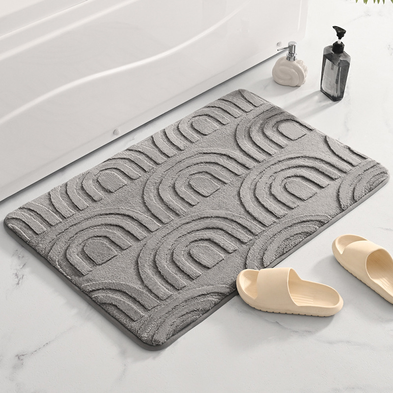 Espuma de memoria engrosada alfombra de puerta transfronteriza alfombra de baño antideslizante alfombra de baño Puerta de baño cocina absorbente alfombra de piso del hogar