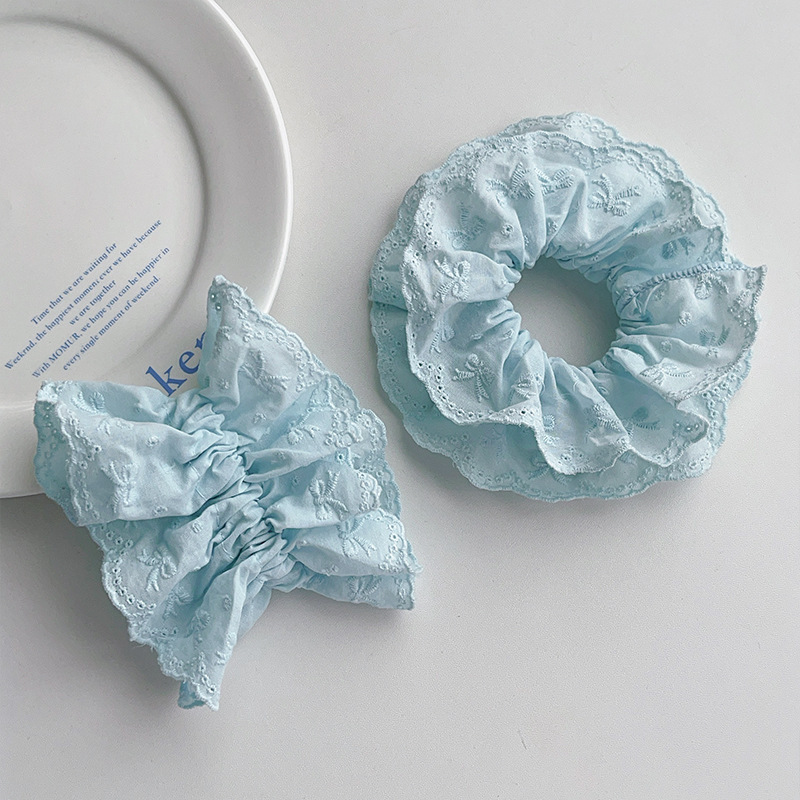 블루[레이스 체크 무늬]