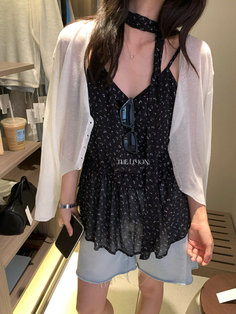 Áo cardigan nữ dệt kim Tencel mỏng nhẹ, phong cách Pháp, chống nắng mùa hè, dáng suông tôn dáng — Áo khoác vàng nhạt, Áo khoác xanh lam, Áo khoác hồng nhạt, Áo khoác xám đậm chi tiết 12