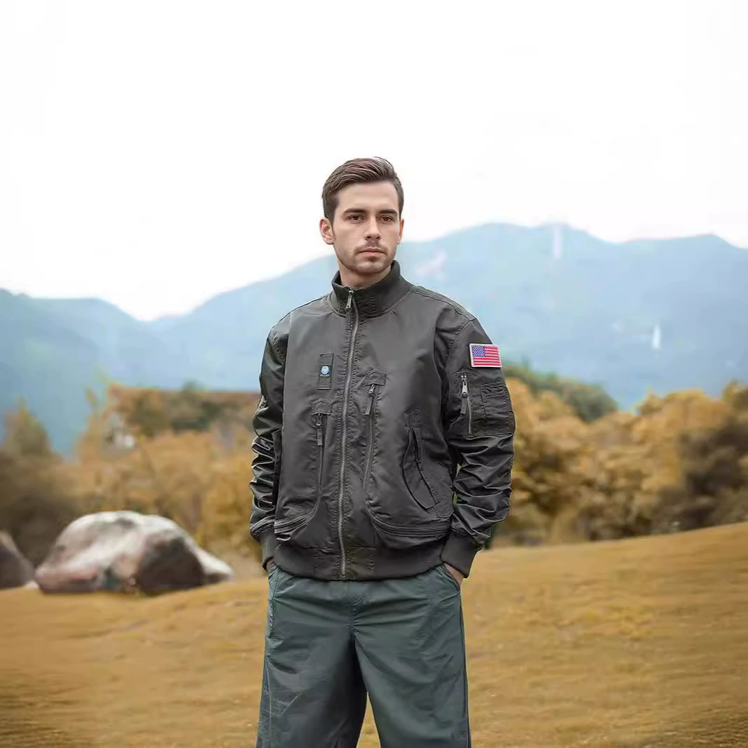 Весенний и осенний новый летающий пиджак мужской военно-воздушной бригады с воротником куртка куртка наружный камуфляж летный костюм