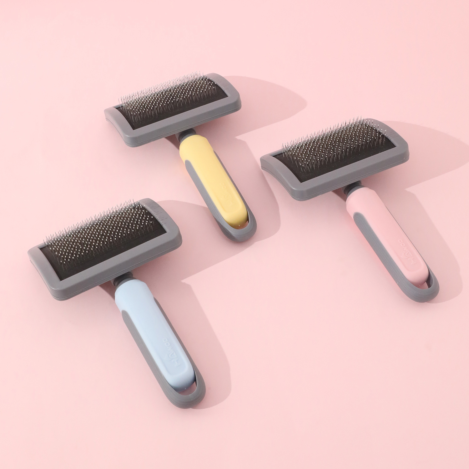 Peine de aguja de acero curvo Peine para mascotas Nudo abierto para eliminar el artefacto de pelo flotante Peine para gatos Peine para mascotas Peine para mascotas Peine para perros Peine