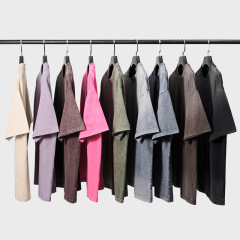 ダメージ加工半袖Tシャツ メンズ ヘビーウェイト バティック ピュアコットン ウォッシュド レトロ フライド スノーフレーク ルーズ トレンド トップス オーバーサイズ