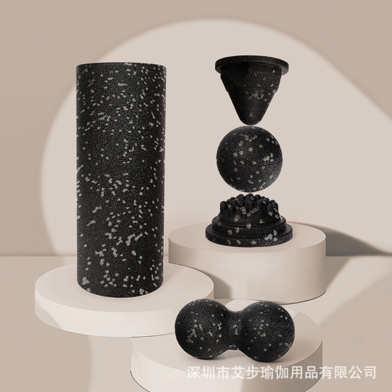 5合1筋膜花生球泡沫轴肌肉放松专业滚轴颈背实心光面脚足底按摩器|undefined