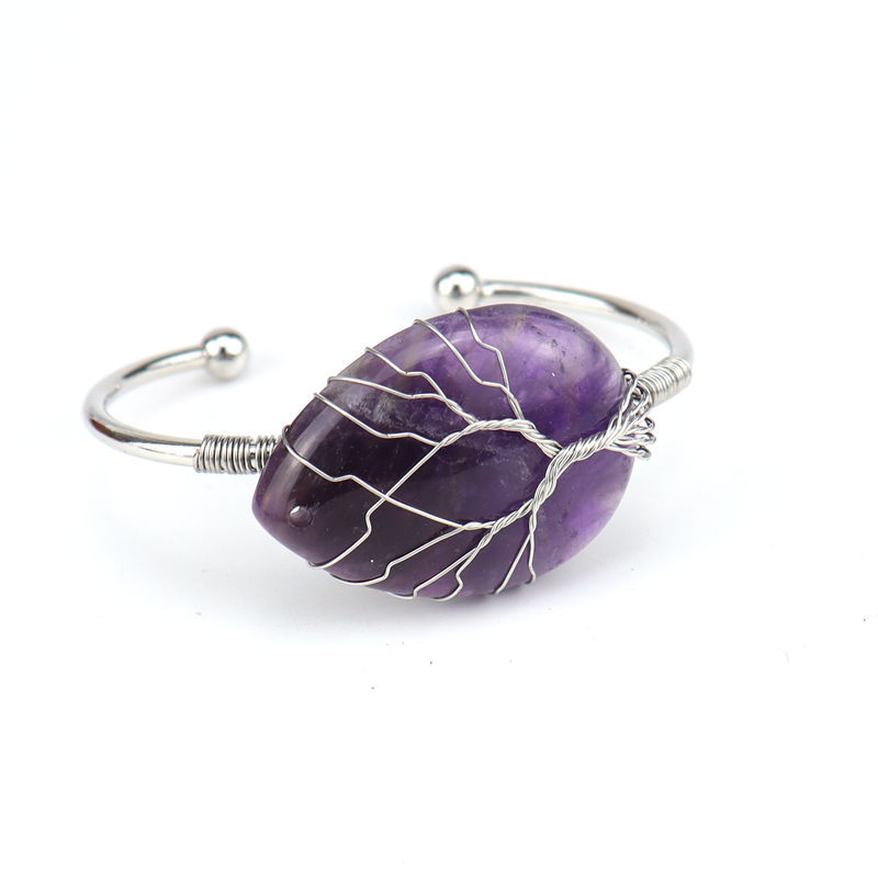 Fashion Water Droplets Crystal Plating Bangle 1 Piece