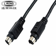 S端子 Mini Din6P线 MD6公对母 公对公线 迷你6PIN线  2464 6芯线