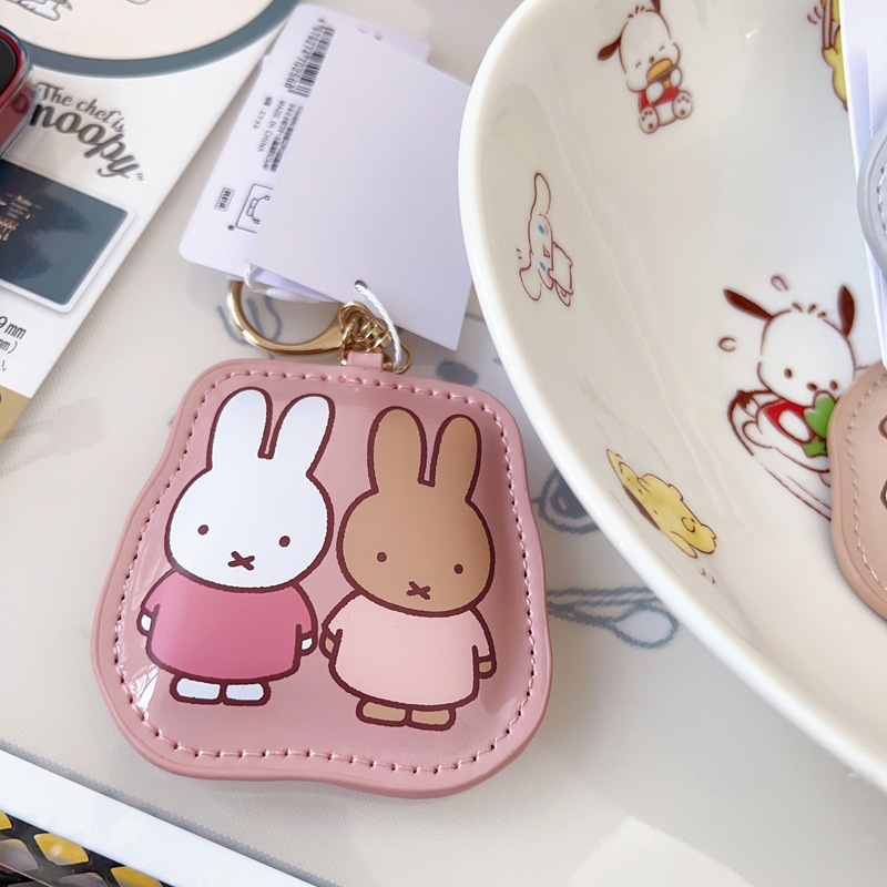 日系限定miffyミッフィーキーホルダーカチューシャ可爱いPUキーペンダントバッグチャーム女の子プレゼント|undefined