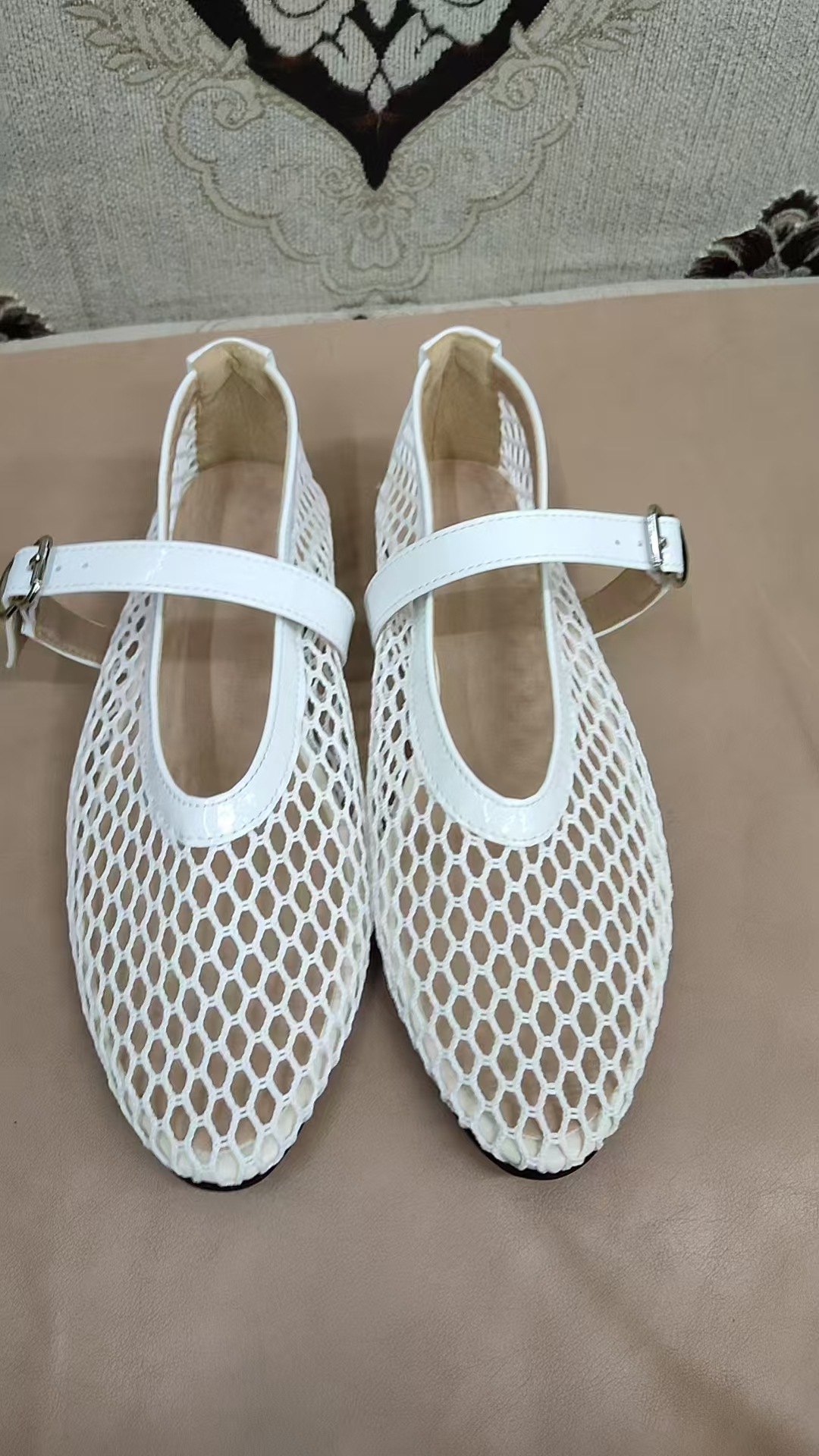 Mary Jane Women's Flat Sandals Breathable Mesh Round Toe Shoes_voghion.com