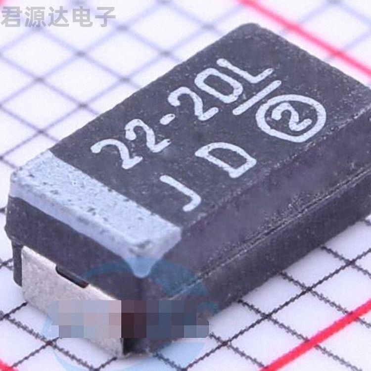 593D226X9020C2TE3描述22uF(226) ±10% 20V 钽电容