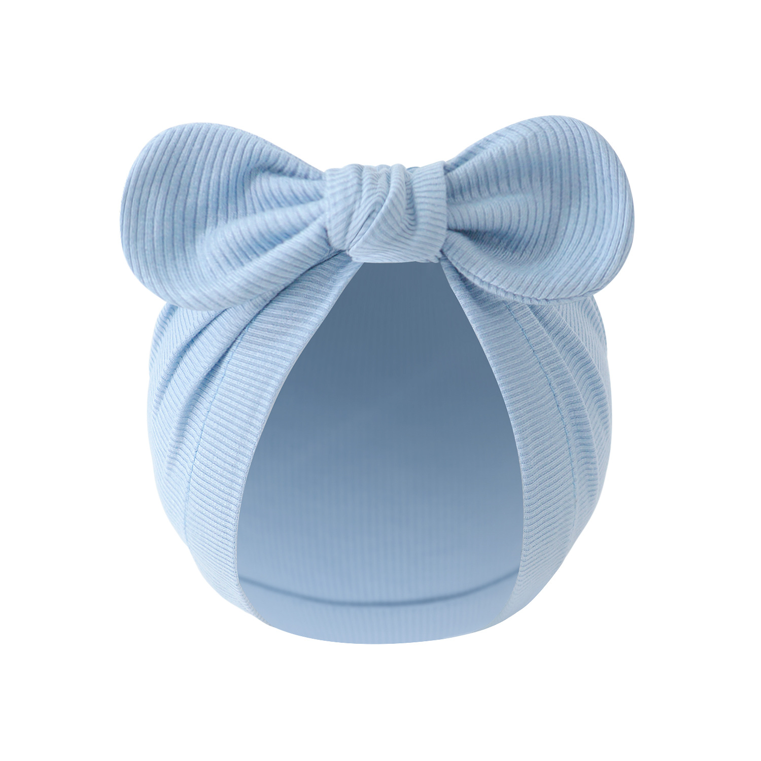 하늘색 (골지 원형 프린트)