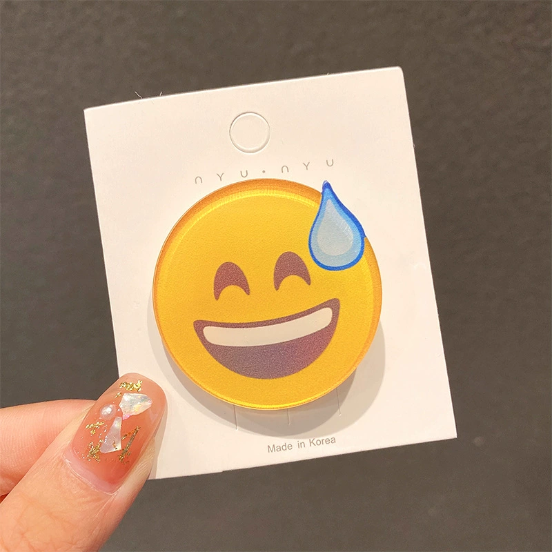 Набор заколок для волос (Drip Khan) наклейки Emoji Water-Drop & Sweat, 16 вариантов