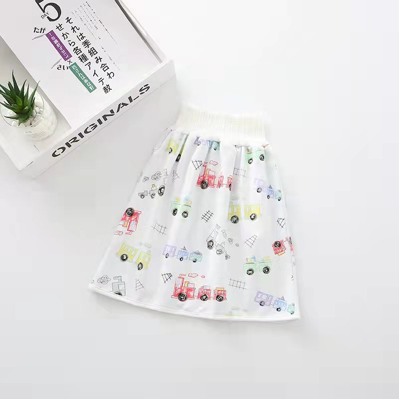 Falda de pañal de bebé pantalones de entrenamiento de baño impermeables para bebés anillo anti-enuresis noche artefacto de orina pañal de tela para niños