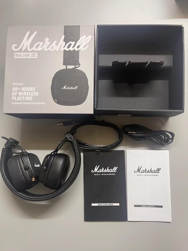 Suitable for Marshall Marshall Major Iv4 Generation Over-Ear Wireless Bluetooth Headphones with Heavy Bass, Black